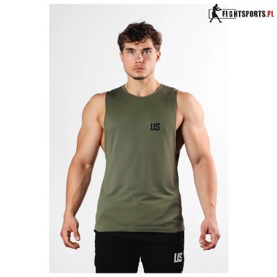 MAKE US STRONG TANK TOP DENVER OPEN OLIVE