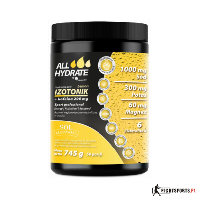 ALLHYDRATE IZOTONIK LEMON + KOFEINA 745g